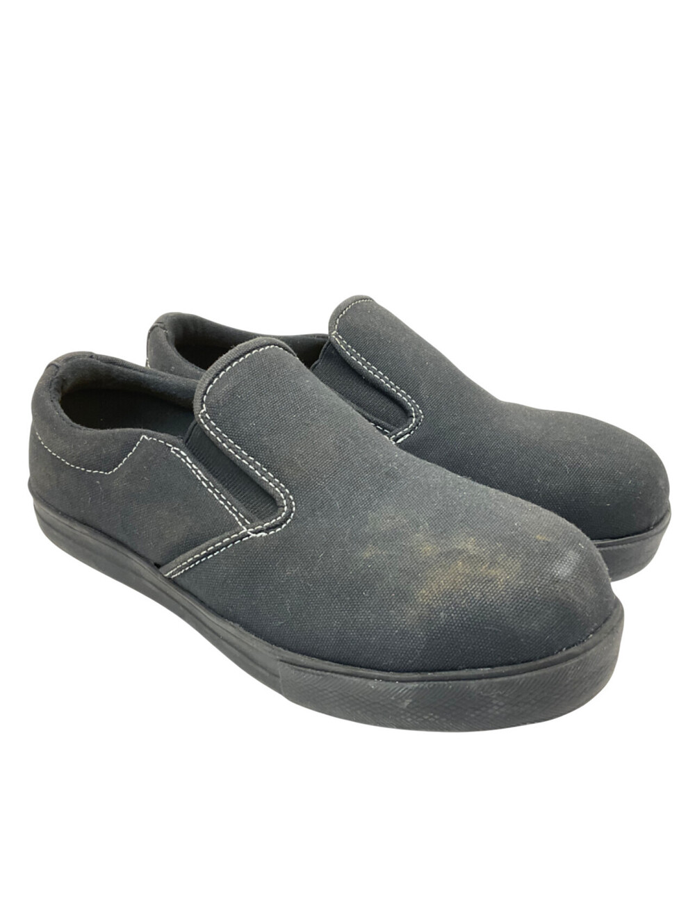 Dakota Women's 1008 Lightweight Slip-On ATSP Canvas Work Shoes Black Size 8M